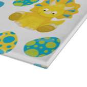 Patroon van dinosaurussen, luidopersen, Baby Dino Snijplank (Hoek)