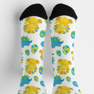 Patroon van dinosaurussen, luidopersen, Baby Dino Sokken