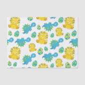 Patroon van dinosaurussen, luidopersen, Baby Dino Tissuepapier (Voorkant)