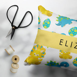 Patroon van dinosaurussen, schattige dinosaurussen accent kussen