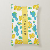 Patroon van dinosaurussen, schattige dinosaurussen accent kussen (Voorkant(Verticaal))