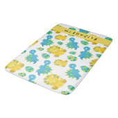 Patroon van dinosaurussen, schattige dinosaurussen badmat (Gekanteld)