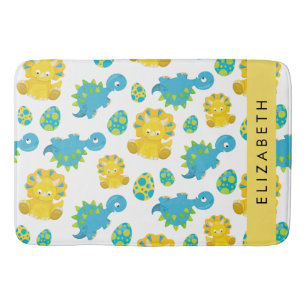 Patroon van dinosaurussen, schattige dinosaurussen badmat