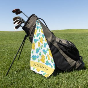 Patroon van dinosaurussen, schattige dinosaurussen golfhanddoek