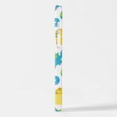 Patroon van dinosaurussen, schattige dinosaurussen iPhone hoesje (Linkerkant)