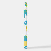 Patroon van dinosaurussen, schattige dinosaurussen iPhone hoesje (Rechterkant)