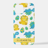 Patroon van dinosaurussen, schattige dinosaurussen iPhone hoesje (Achterkant)