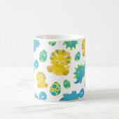 Patroon van dinosaurussen, schattige dinosaurussen koffiemok (Center)