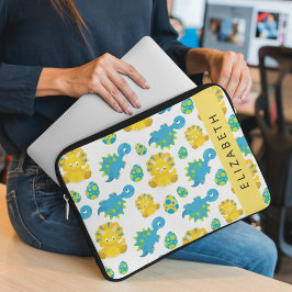 Patroon van dinosaurussen, schattige dinosaurussen laptop sleeve