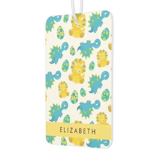 Patroon van dinosaurussen, schattige dinosaurussen luchtverfrisser (Links)