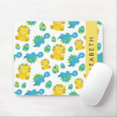 Patroon van dinosaurussen, schattige dinosaurussen muismat (Met muis)