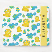 Patroon van dinosaurussen, schattige dinosaurussen muismat (Voorkant)