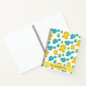 Patroon van dinosaurussen, schattige dinosaurussen notitieboek (Binnen)