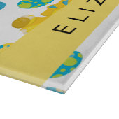 Patroon van dinosaurussen, schattige dinosaurussen snijplank (Hoek)