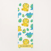 Patroon van dinosaurussen, schattige dinosaurussen yogamat (Voorkant)