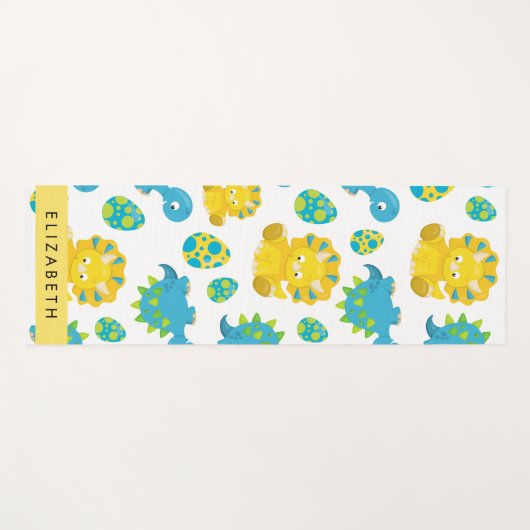 Patroon van dinosaurussen, schattige dinosaurussen yogamat (Voorkant (horizontaal))