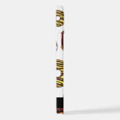 Patroon van donuts, kleurrijke donuts, Jouw naam iPhone Hoesje (Rechterkant)