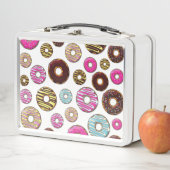 patroon van donuts, kleurrijke donuts, sproeten (In situ)