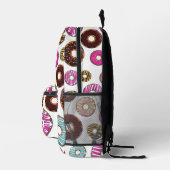 patroon van donuts, kleurrijke donuts, sproeten bedrukte rugzak (Rechts)