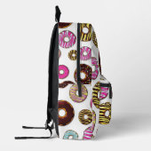 patroon van donuts, kleurrijke donuts, sproeten bedrukte rugzak (Links)