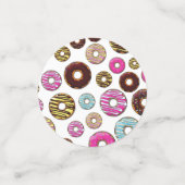 patroon van donuts, kleurrijke donuts, sproeten confetti (Kleine voorkant)
