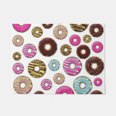 patroon van donuts, kleurrijke donuts, sproeten deurmat (Voorkant)