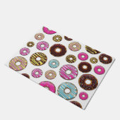 patroon van donuts, kleurrijke donuts, sproeten deurmat (Schuin)