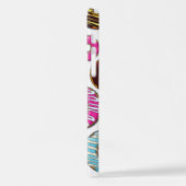 patroon van donuts, kleurrijke donuts, sproeten iPhone hoesje (Linkerkant)