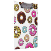 patroon van donuts, kleurrijke donuts, sproeten klembord (Rechts)