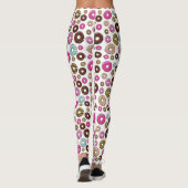 patroon van donuts, kleurrijke donuts, sproeten leggings (Achterkant)