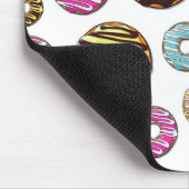 patroon van donuts, kleurrijke donuts, sproeten muismat (Hoek)