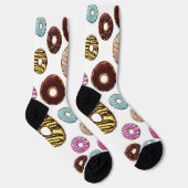 patroon van donuts, kleurrijke donuts, sproeten sokken (Rechts)