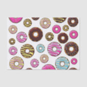 patroon van donuts, kleurrijke donuts, sproeten tissuepapier (Voorkant)