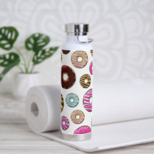 patroon van donuts, kleurrijke donuts, sproeten