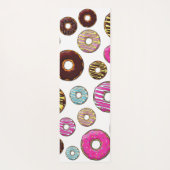 patroon van donuts, kleurrijke donuts, sproeten yogamat (Achterkant)