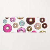 patroon van donuts, kleurrijke donuts, sproeten yogamat (Voorkant (horizontaal))