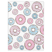 patroon van donuts, roze donuts, blauwe donuts klembord (Achterkant)