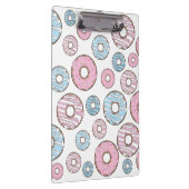 patroon van donuts, roze donuts, blauwe donuts klembord (Rechts)