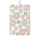 patroon van donuts, roze donuts, blauwe donuts luchtverfrisser (Achterkant)