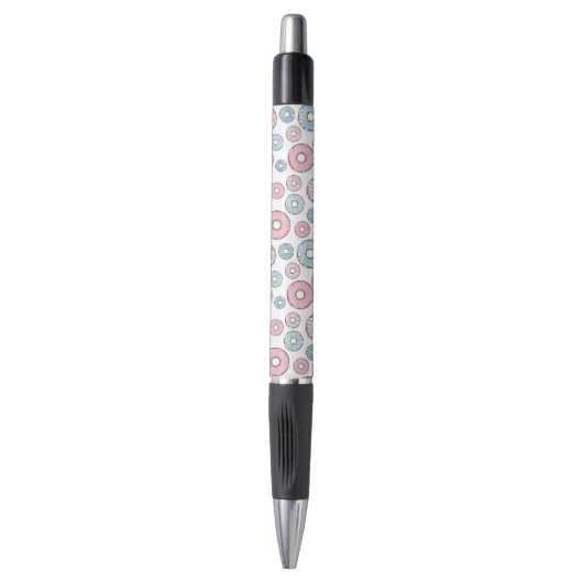 patroon van donuts, roze donuts, blauwe donuts pen (Voorkant Verticaal)