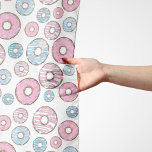 patroon van donuts, roze donuts, blauwe donuts sjaal<br><div class="desc">Cute,  leuke en schattige patronen met roze en blauwe donuts. Moderne en trendy cadeau,  perfect voor de donut minnaar in je leven.</div>