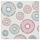 patroon van donuts, roze donuts, blauwe donuts stof (Close Up)