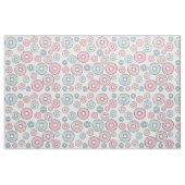 patroon van donuts, roze donuts, blauwe donuts stof (Fat Quarter)