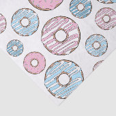 patroon van donuts, roze donuts, blauwe donuts tissuepapier (Detail)