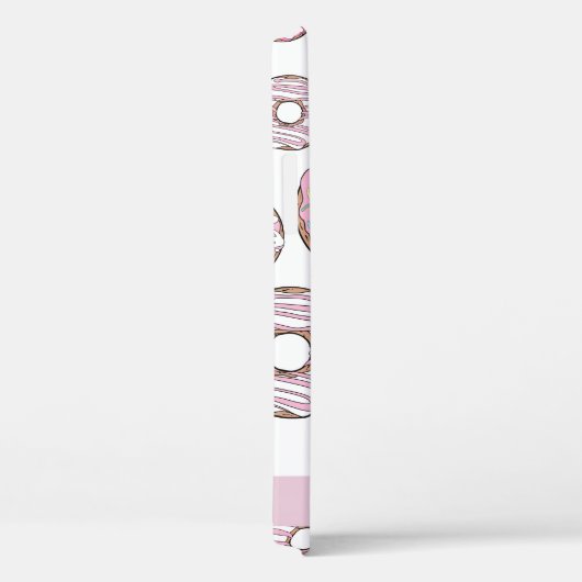 Patroon van donuts, roze donuts, ijs, Jouw naam Case-Mate iPhone Case (Achterkant / Rechts)
