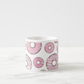 Patroon van donuts, roze donuts, ijs, Jouw naam Espresso Kop (Voorkant)