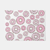 patroon van donuts, roze donuts, sproeten deurmat (Voorkant)