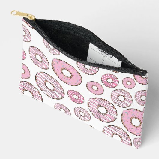 patroon van donuts, roze donuts, sproeten etui (Open)