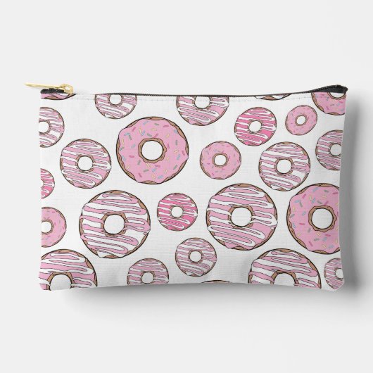 patroon van donuts, roze donuts, sproeten etui (Voorkant)