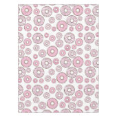 patroon van donuts, roze donuts, sproeten tafelkleed (Voorkant)